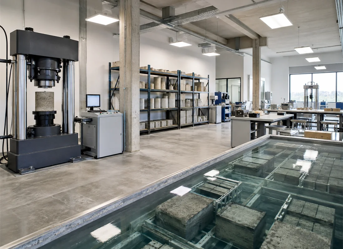 Yapı malzemeleri deney laboratuvarı iç mekânı — DNZ Grup Yapı Laboratuvarı, Kartal İstanbul